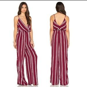 Flynn Skye red and white striped jumpsuit